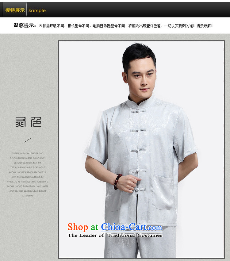 - Wolf JIEYA-WOLF, New Package Tang dynasty men's short-sleeved advanced silk summer, auspicious millennium figure for men with short-sleeved T Tang 165/S set of pictures, prices, brand platters! The elections are supplied in the national character of distribution, so action, buy now enjoy more preferential! As soon as possible.
