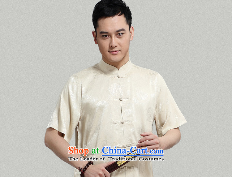 - Wolf JIEYA-WOLF, New Package Tang dynasty men's short-sleeved advanced silk summer, auspicious millennium figure for men with short-sleeved T Tang 165/S set of pictures, prices, brand platters! The elections are supplied in the national character of distribution, so action, buy now enjoy more preferential! As soon as possible.