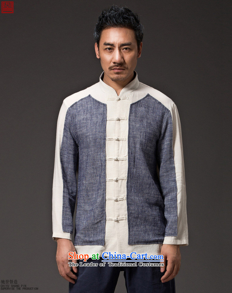 Renowned China wind Cheongsams Men long-sleeved shirt Sau San Chinese linen Men's Shirt clip and the Spring and Autumn period is light gray T-shirt (2XL) jumbo picture, prices, brand platters! The elections are supplied in the national character of distribution, so action, buy now enjoy more preferential! As soon as possible.