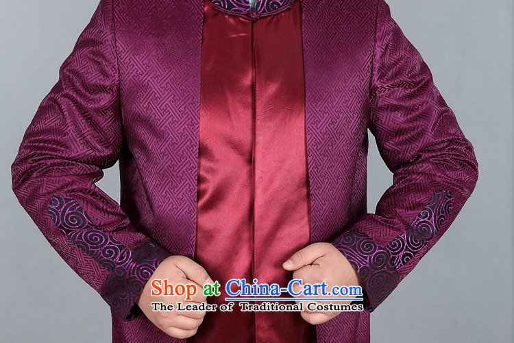Kanaguri Mouse New Men's Mock-Neck Tang dynasty long-sleeved shirt clothing Tang dynasty China wind long-sleeved sweater purple XL Photo, prices, brand platters! The elections are supplied in the national character of distribution, so action, buy now enjoy more preferential! As soon as possible.