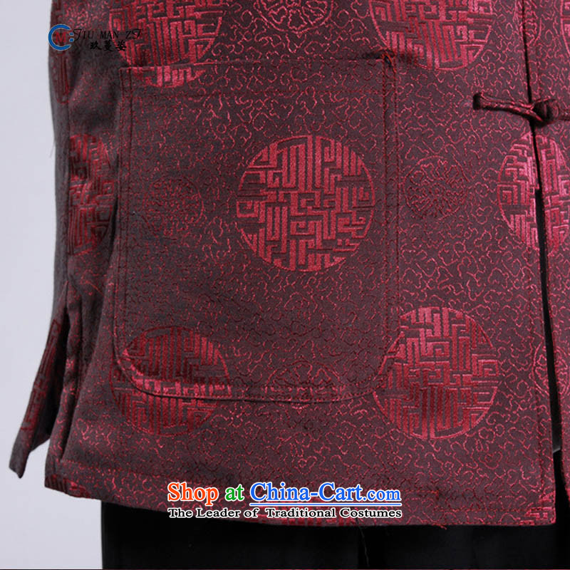 Ko Yo Overgrown Tomb Gigi Lai 2015 autumn and winter new middle-aged father Tang Dynasty Stylish retro collar disc detained and trendy Chinese cotton larger M0047 M0047-A 3XL/ plus cotton, Ko Yo Overgrown Tomb Gigi Lai , , , shopping on the Internet