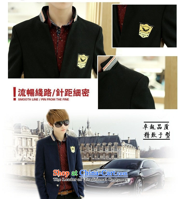 Tgk New Men Chinese tunic suit leisure suit male adolescents small Korean-spring coat and Sau San Chinese tunic XXXL black picture, prices, brand platters! The elections are supplied in the national character of distribution, so action, buy now enjoy more preferential! As soon as possible.