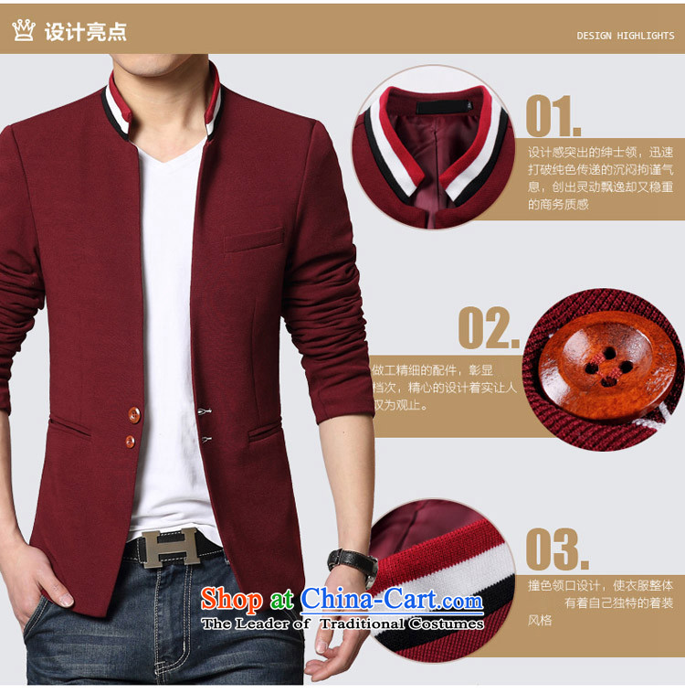 Replace spring and autumn 2015 waxberry England men's Chinese tunic male Korean youth, Sau San collar suits students leisure suit coats red XL recommendations 125 catties of pictures, prices, brand platters! The elections are supplied in the national character of distribution, so action, buy now enjoy more preferential! As soon as possible.