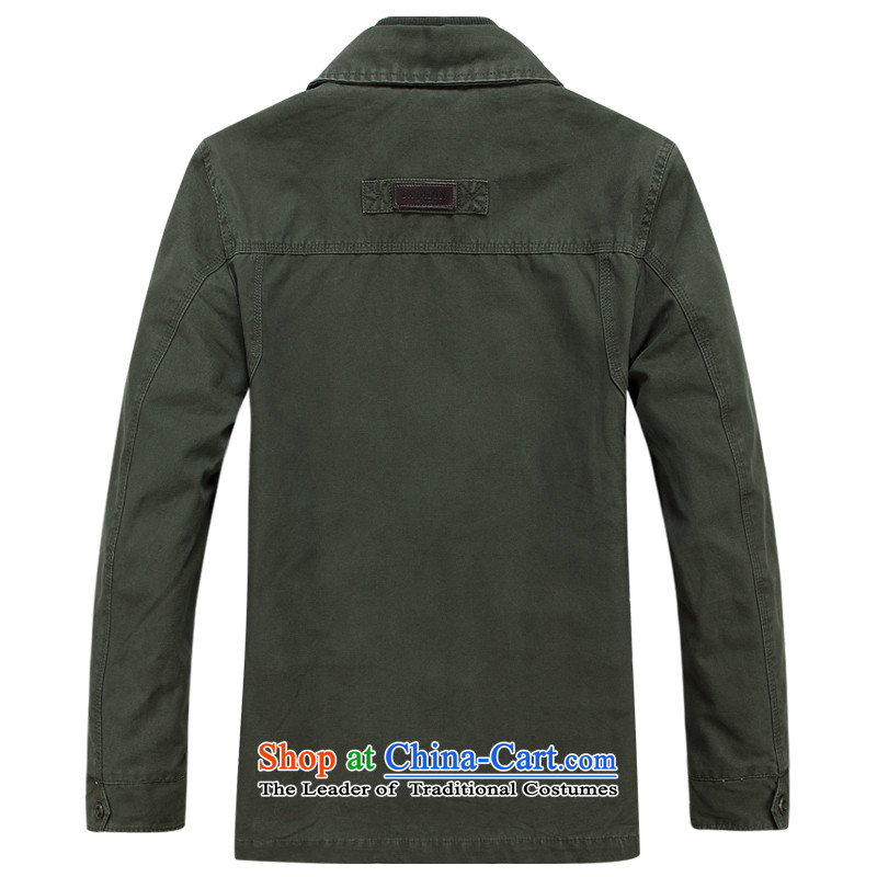 The new 2015 Shield Roma men washable in long outdoor leisure collar jacket D6805  XXXL, Army green Roma shield shopping on the Internet has been pressed.