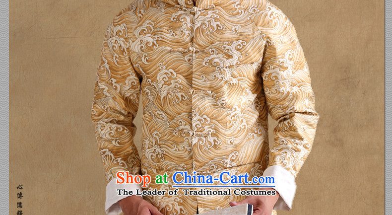 Cd 3 Model China Wind Surf Tang Dynasty Chinese male jacket Sau San l jacket national costumes small blue (S) Picture, prices, brand platters! The elections are supplied in the national character of distribution, so action, buy now enjoy more preferential! As soon as possible.