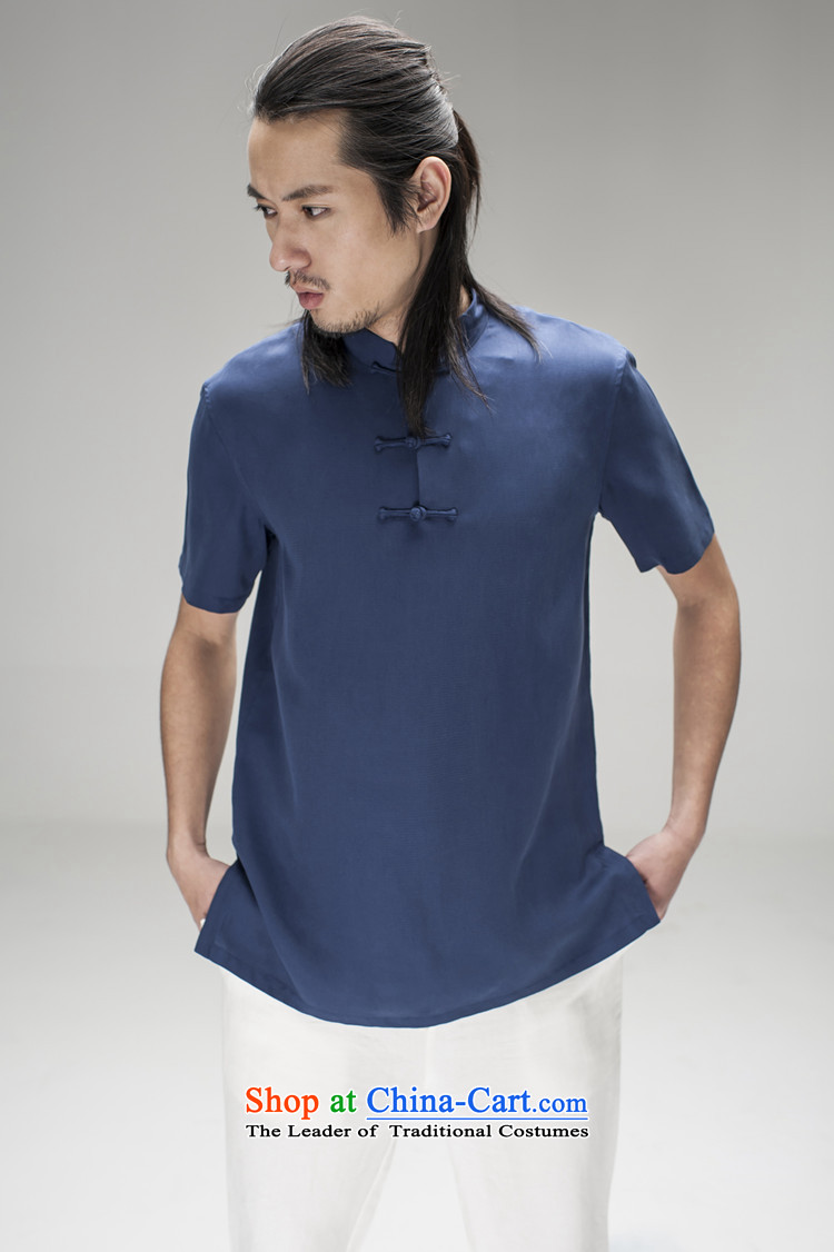 Hee-lung, Snapshot, jacquard men short-sleeved Tang gown hanging up cold snap China wind stylish Mock-Neck Shirt dark blue XL Photo, prices, brand platters! The elections are supplied in the national character of distribution, so action, buy now enjoy more preferential! As soon as possible.
