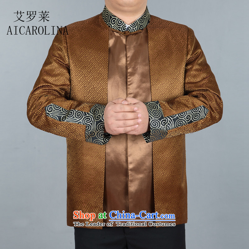 Hiv Rollet spring men Tang Dynasty Chinese dress in Spring and Autumn Chinese tunic replacing Tang dynasty shawl , L, HIV ROLLET GOLD (AICAROLINA) , , , shopping on the Internet