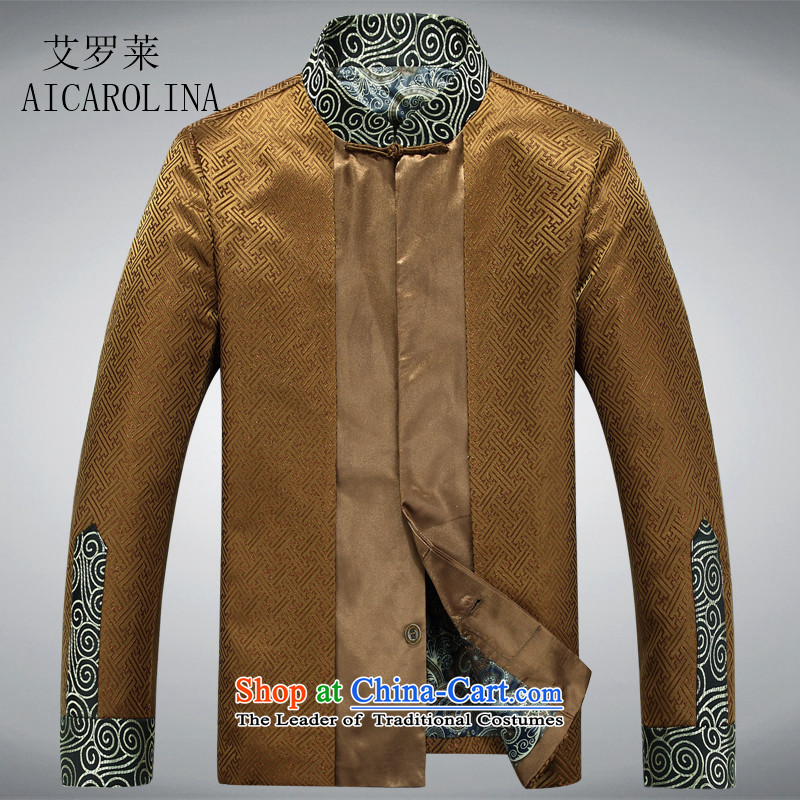 Hiv Rollet spring men Tang Dynasty Chinese dress in Spring and Autumn Chinese tunic replacing Tang dynasty shawl , L, HIV ROLLET GOLD (AICAROLINA) , , , shopping on the Internet