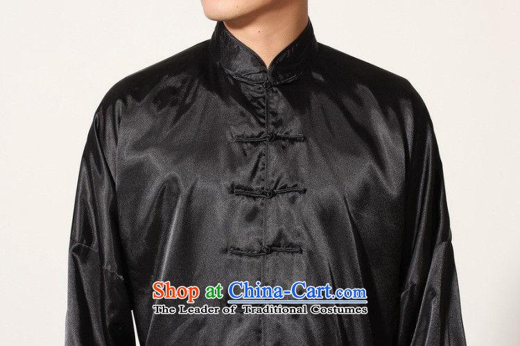 Dan smoke men new Tang Dynasty Chinese improved Mock-neck damask Taegeuk services for pure color badges of long-sleeved shirt kung fu Kit White XL Photo, prices, brand platters! The elections are supplied in the national character of distribution, so action, buy now enjoy more preferential! As soon as possible.