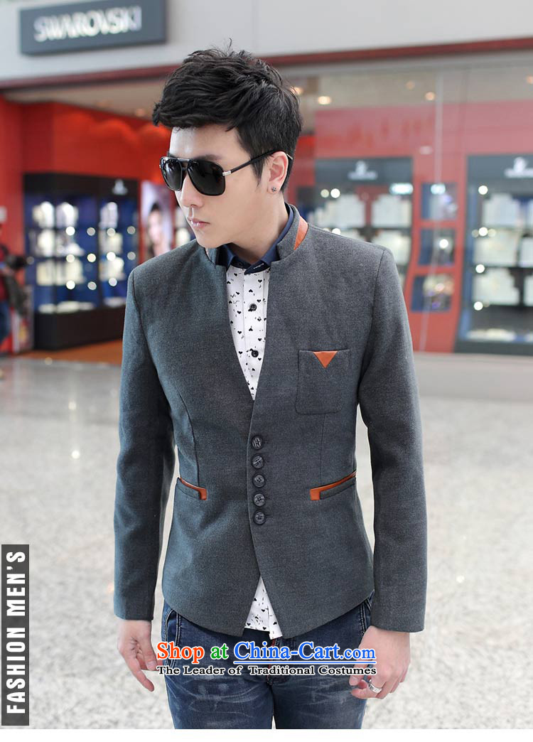 2015 male and leisure Mock-neck Korean small business suit X10 Gray L picture, prices, brand platters! The elections are supplied in the national character of distribution, so action, buy now enjoy more preferential! As soon as possible.