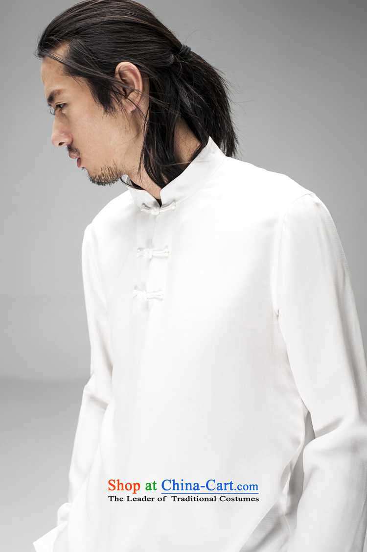 Hee-snapshot lung original spring and summer New Men Chinese long-sleeved men Tang kit and a mock-neck Breathable white T-shirt, forming the leisure S picture, prices, brand platters! The elections are supplied in the national character of distribution, so action, buy now enjoy more preferential! As soon as possible.