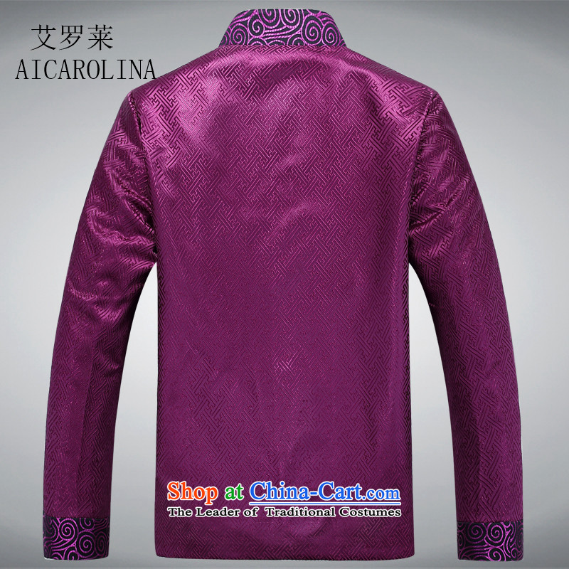 Hiv Rollet men's spring loaded tang of older persons in the T-shirt men during the spring and autumn jackets purple XL, HIV (AICAROLINA ROLLET) , , , shopping on the Internet