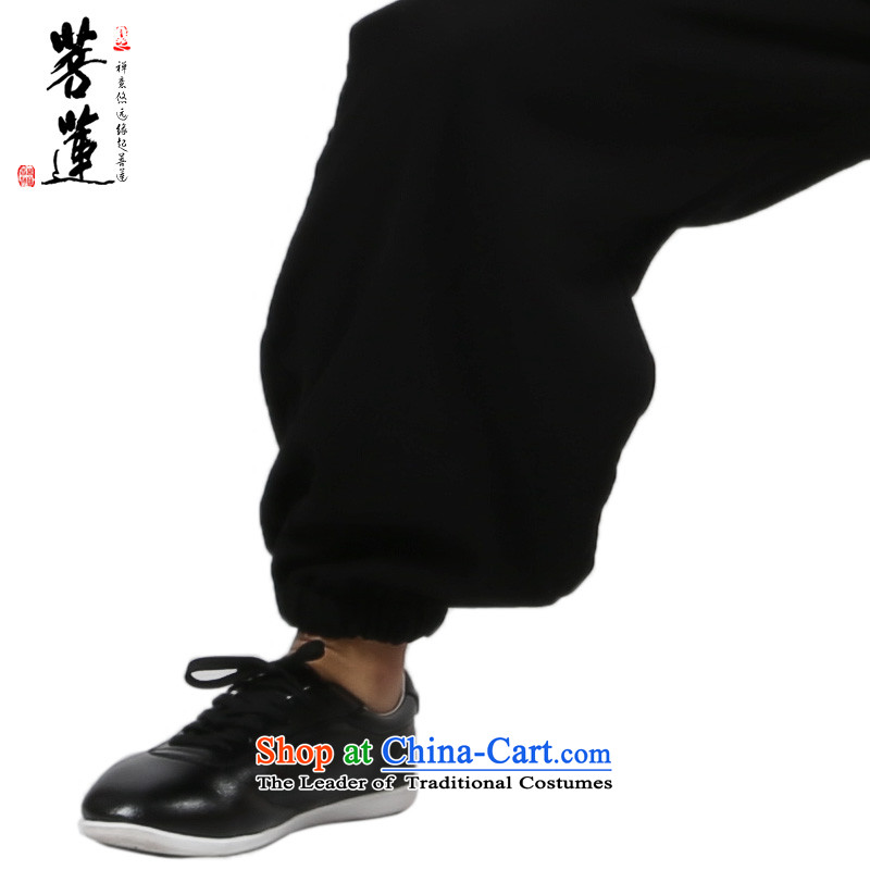 On the Lotus Flex-cotton thick plus lint-free warm autumn and winter, tai chi services practice of men and women at the retreat at the room service martial arts Black XL, pursue Wu , , , shopping on the Internet