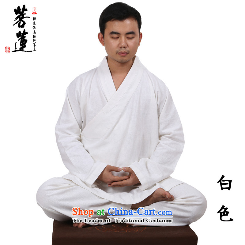 On the Lotus Flex-cotton/men and women of Chinese Wind Han-improved cotton linen meditation practice tai chi martial arts ball yoga Brown M of Lin , , , shopping on the Internet