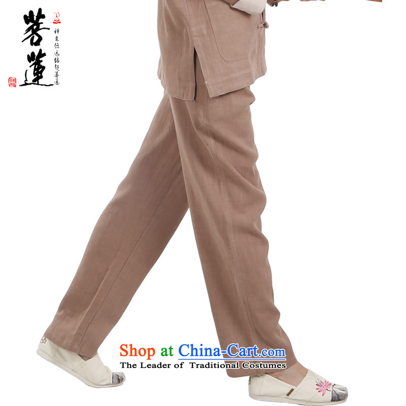 On Lin Zen ramie cotton linen, meditation ball-men and women serving China wind up detained national Tang leisure yoga services khaki XL, pursue Wu , , , shopping on the Internet