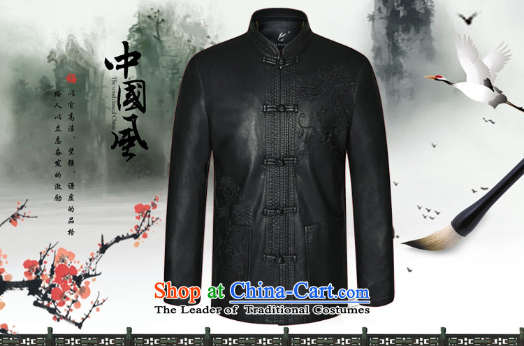 Information in Ho elderly men leather garments Tang Jacket Chinese fur coat dad installed China Wind Jacket HGZ8090 black 180 pictures, prices, brand platters! The elections are supplied in the national character of distribution, so action, buy now enjoy more preferential! As soon as possible.