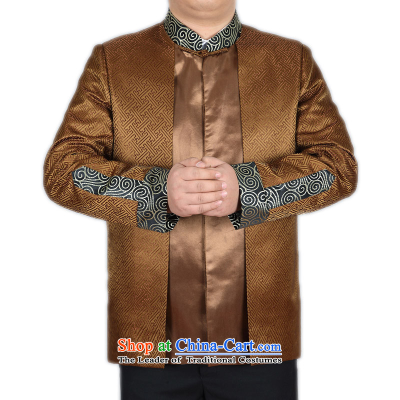 Bosnia and the new) thre older men jacket coat Tang dynasty during the spring and autumn) Men long-sleeved APEC Chinese ethnic Han-name will F88023 contemptuous of purple L/175, thre line (gesaxing and Tobago) , , , shopping on the Internet