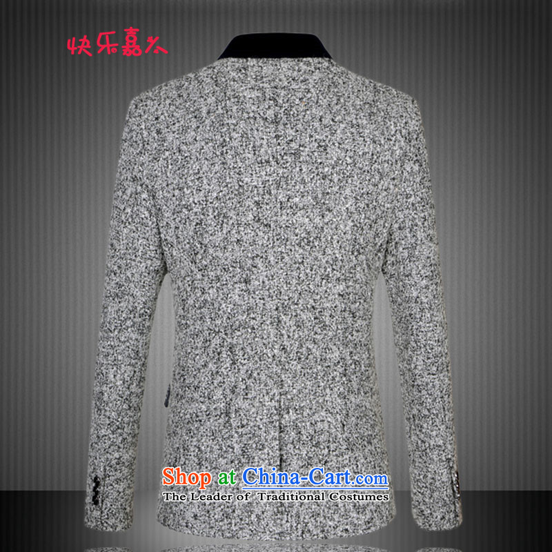 The Korean version of the west card Sau San collar larger suit male 9869 XL, Happy Ka Man Gray , , , shopping on the Internet