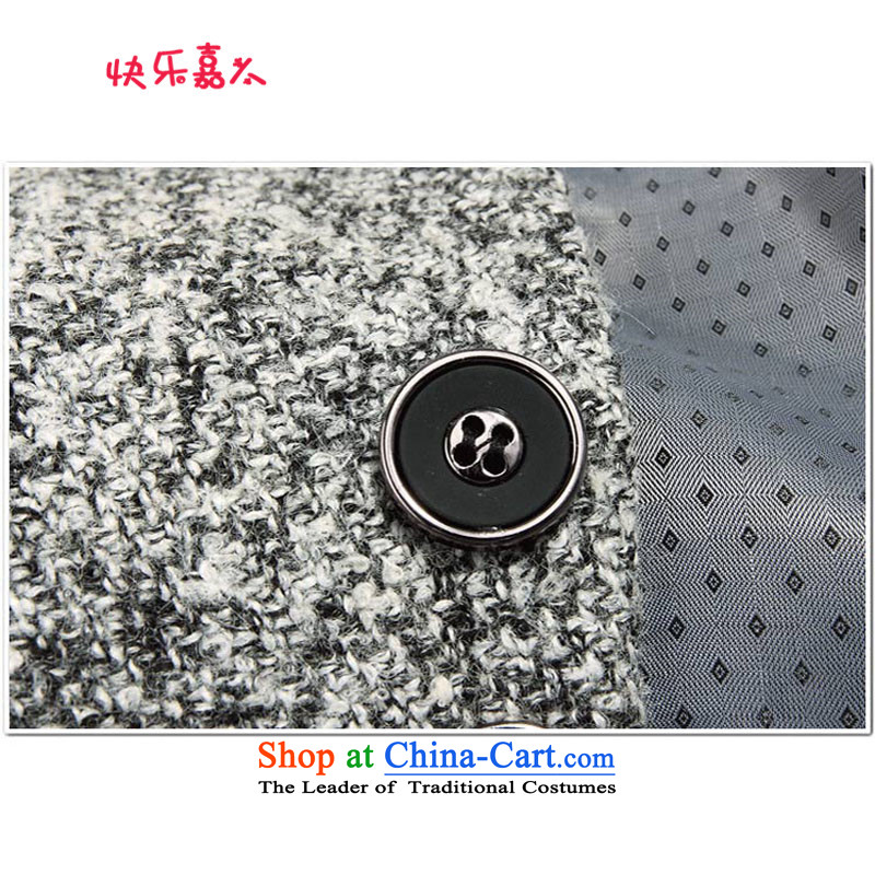 The Korean version of the west card Sau San collar larger suit male 9869 XL, Happy Ka Man Gray , , , shopping on the Internet