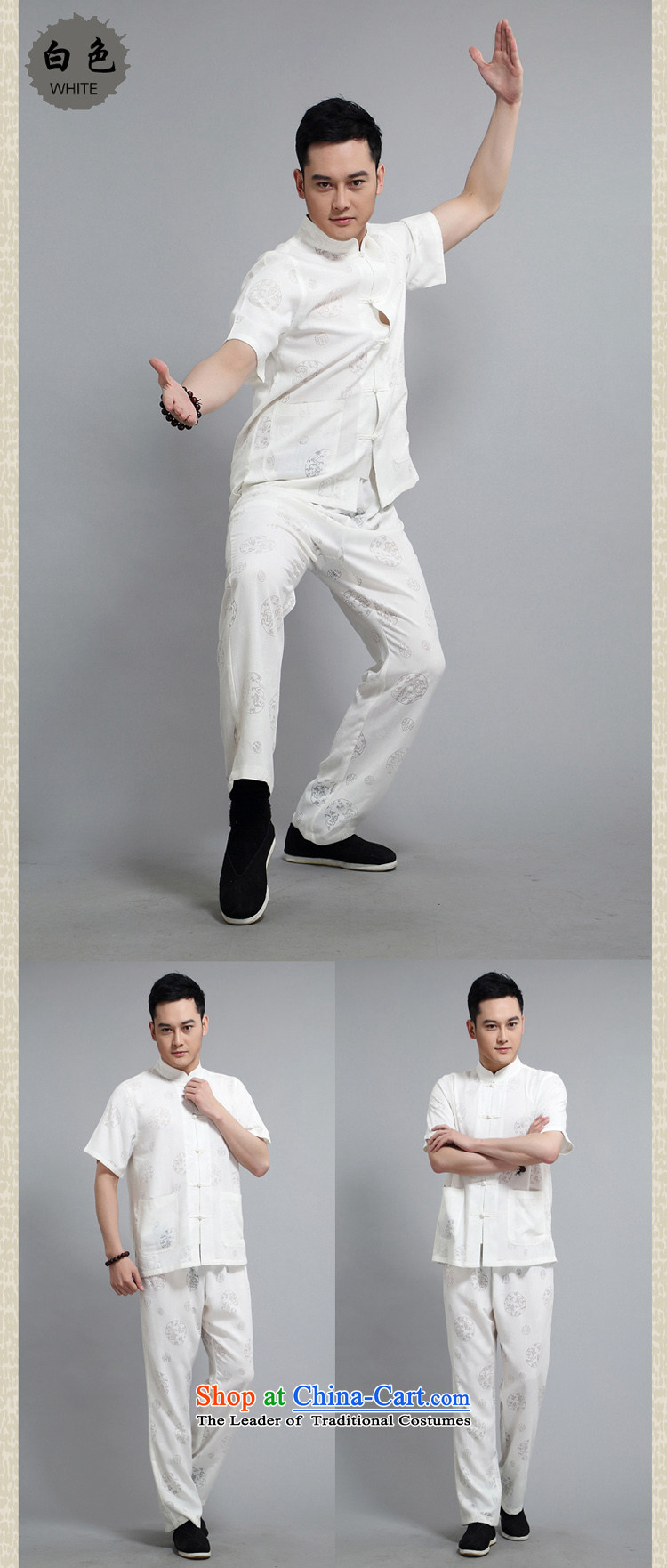 With the Chinese Tang dynasty male short-sleeved new summer 2015 cotton linen Dragon Chinese men's circle of older men summer short-sleeved Tang Dynasty Package gray suit XL Photo, prices, brand platters! The elections are supplied in the national character of distribution, so action, buy now enjoy more preferential! As soon as possible.