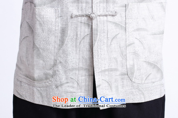 Dan smoke summer New Men Tang dynasty national men's Chinese clothing improved linen collar Short-Sleeve Men Tang 3XL - 2 pictures, prices, brand platters! The elections are supplied in the national character of distribution, so action, buy now enjoy more preferential! As soon as possible.