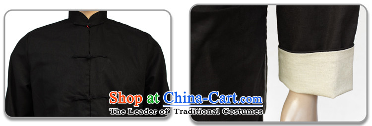 The elderly in Mephidross beibei economy cotton linen clothes to wear long-sleeved load dad duplex Tang dynasty autumn and winter men's jackets black and red XL Photo, prices, brand platters! The elections are supplied in the national character of distribution, so action, buy now enjoy more preferential! As soon as possible.