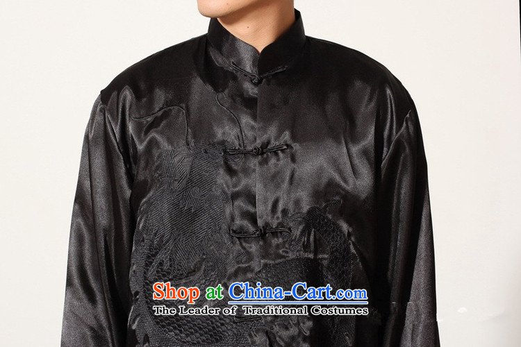 In accordance with the fuser spring and summer New Men's Mock-Neck embroidered dragon sheikhs wind Tang Dynasty Package Sanshou LGD/M0014# services black L picture, prices, brand platters! The elections are supplied in the national character of distribution, so action, buy now enjoy more preferential! As soon as possible.
