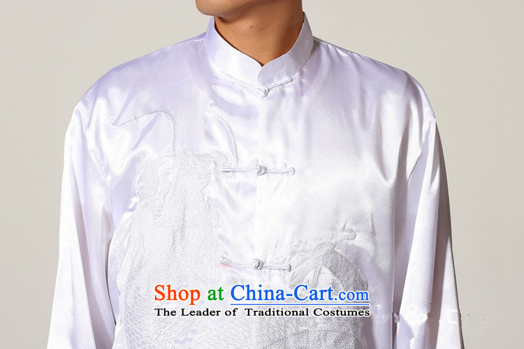 In accordance with the new fuser men retro sheikhs wind Mock-Neck Shirt + detained single row leisure pants Tang Dynasty Package Sanshou LGD/M0010# Services White M picture, prices, brand platters! The elections are supplied in the national character of distribution, so action, buy now enjoy more preferential! As soon as possible.