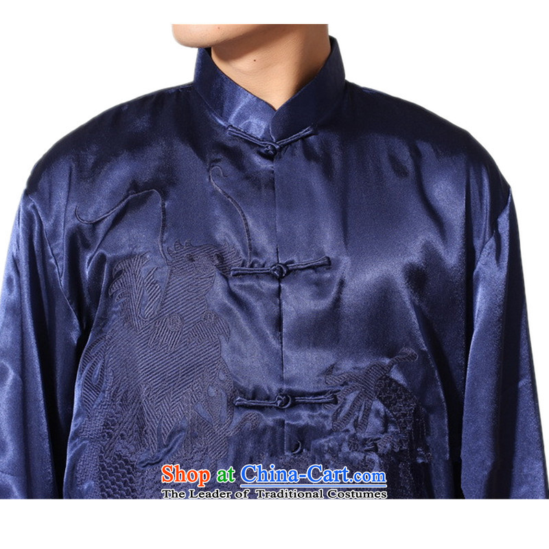 In accordance with the new fuser men retro sheikhs wind improved Tang dynasty shirt + casual pants embroidered dragon Tang Dynasty Package on Tsing 2XL, LGD/M0011# gel to , , , shopping on the Internet