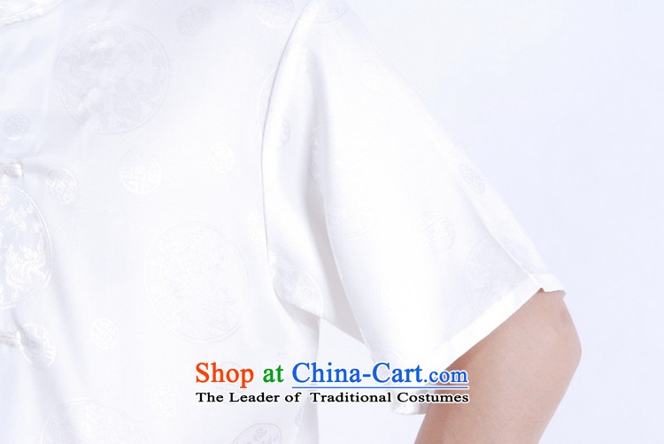 In accordance with the fuser for summer new stylish ethnic Tang Dynasty Short-Sleeve Mock-Neck Classic tray clip Tang dynasty load father short-sleeved T-shirt LGD/M0015# figure M picture, prices, brand platters! The elections are supplied in the national character of distribution, so action, buy now enjoy more preferential! As soon as possible.