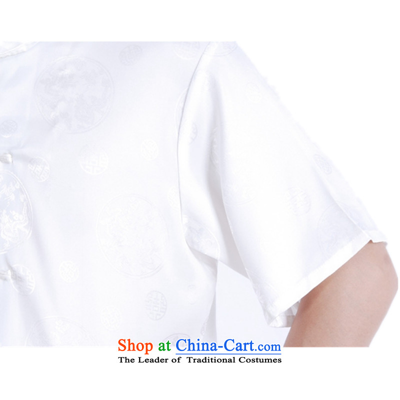 In accordance with the fuser for summer new stylish ethnic Tang Dynasty Short-Sleeve Mock-Neck Classic tray clip Tang dynasty load father short-sleeved T-shirt LGD/M0015# figure in accordance with the fuser has been pressed, online shopping