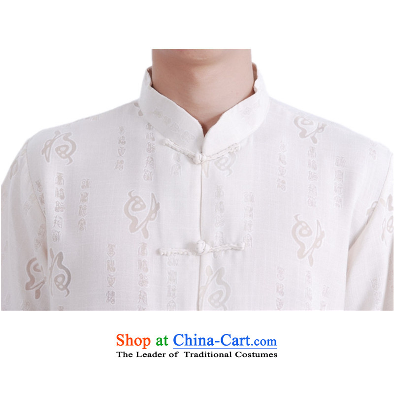 In accordance with the new fuser Tang Dynasty Men's Mock-Neck letters abounds qipao retro-fit father short-sleeved detained Tang blouses LGD/M0019#  XL, in accordance with the fuser as shown in Figure , , , shopping on the Internet