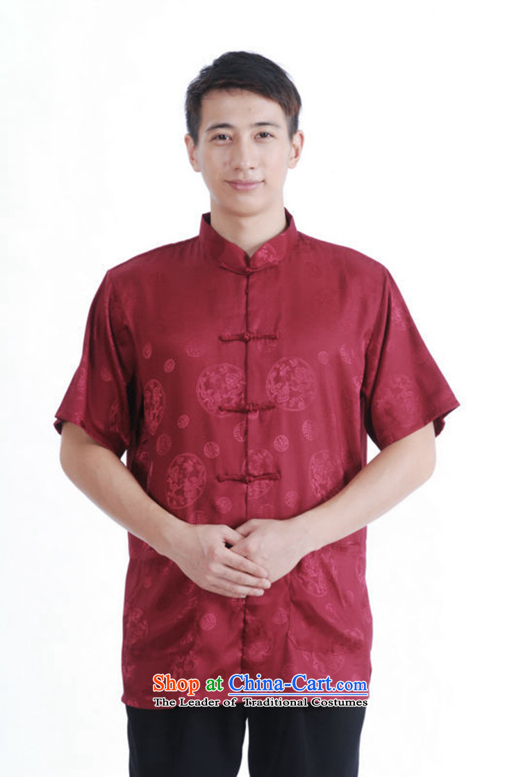In accordance with the fuser for summer new men of nostalgia for the sheikhs Tang dynasty Classic shirt wind up my father Tang dynasty load detained short-sleeved T-shirt LGD/M2065# figure L picture, prices, brand platters! The elections are supplied in the national character of distribution, so action, buy now enjoy more preferential! As soon as possible.