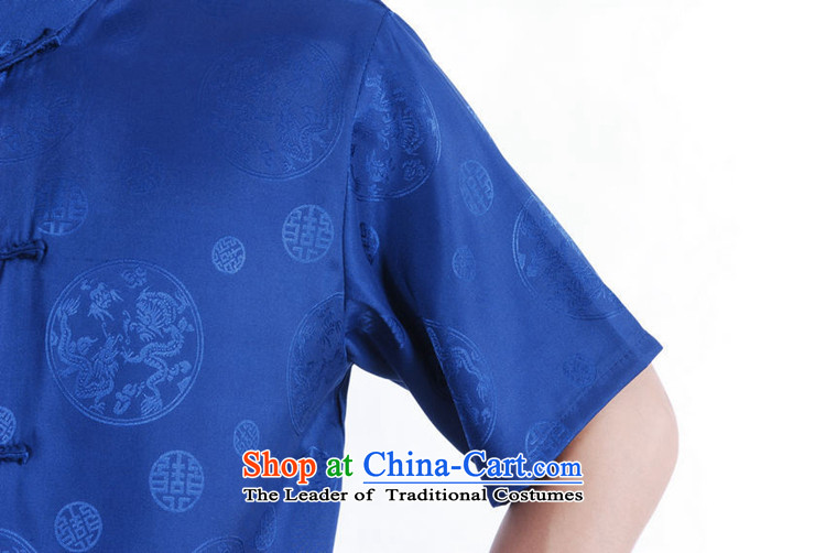 In accordance with the new fuser men daily Chinese Tang dynasty improved cheongsam collar single row detained on short-sleeved blouses Lgd/m2066# Tang's blue L picture, prices, brand platters! The elections are supplied in the national character of distribution, so action, buy now enjoy more preferential! As soon as possible.