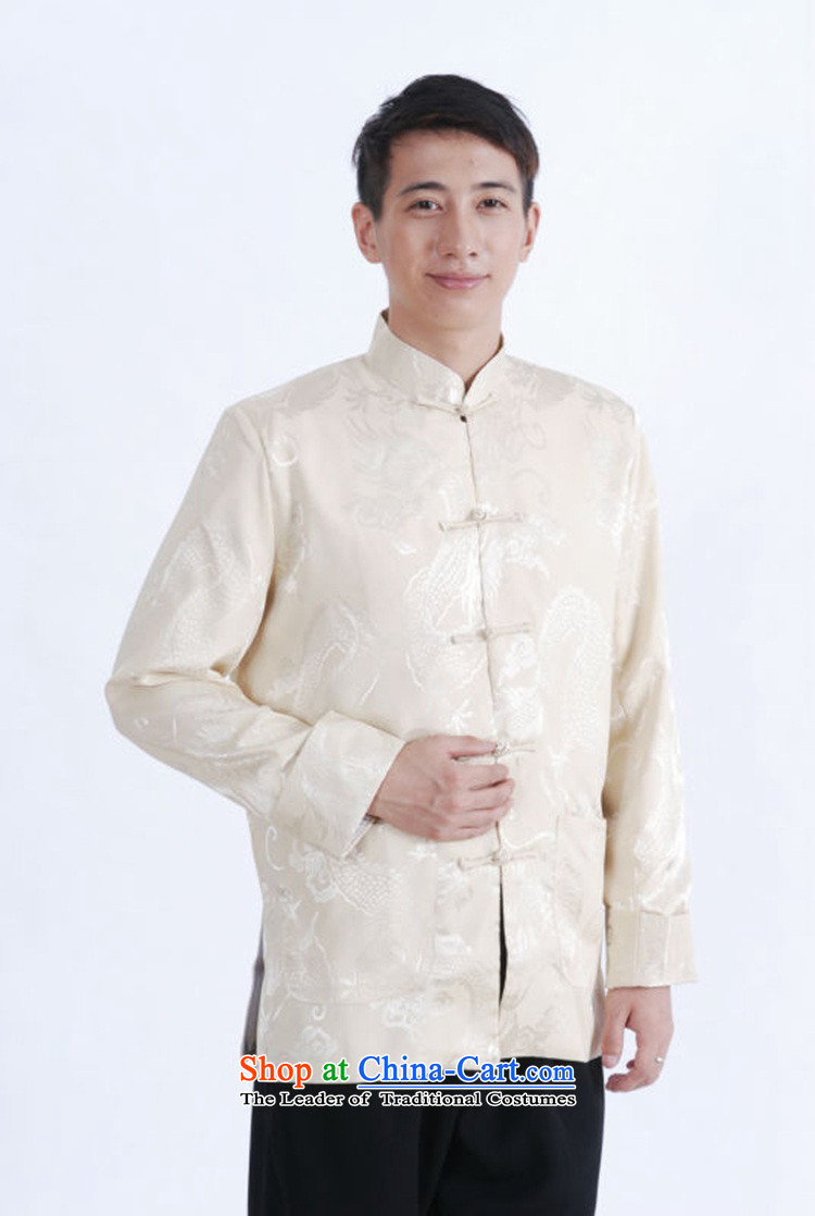 In accordance with the new spring and autumn gel men long-sleeved Tang dynasty qipao stylish jacquard single row detained father replacing Tang jackets LGD/M1144# figure M picture, prices, brand platters! The elections are supplied in the national character of distribution, so action, buy now enjoy more preferential! As soon as possible.