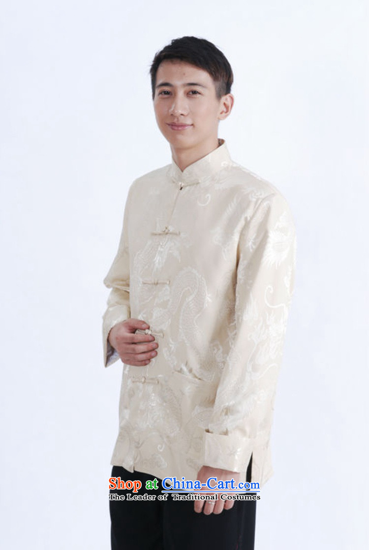In accordance with the new spring and autumn gel men long-sleeved Tang dynasty qipao stylish jacquard single row detained father replacing Tang jackets LGD/M1144# figure M picture, prices, brand platters! The elections are supplied in the national character of distribution, so action, buy now enjoy more preferential! As soon as possible.