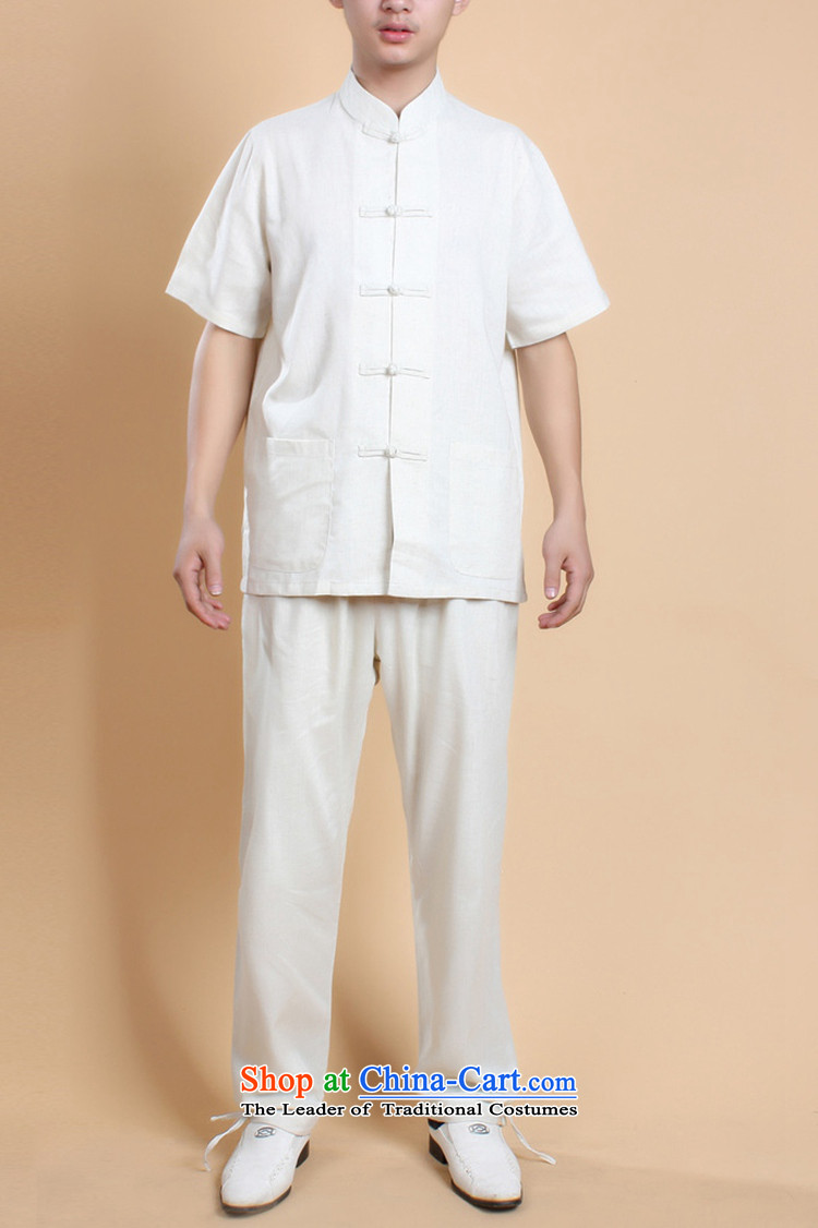 In accordance with the stylish new fuser summer Tang dynasty men casual shirt + pure color short-sleeved Tang Dynasty Package WNS/0820# -4# 3XL picture, prices, brand platters! The elections are supplied in the national character of distribution, so action, buy now enjoy more preferential! As soon as possible.