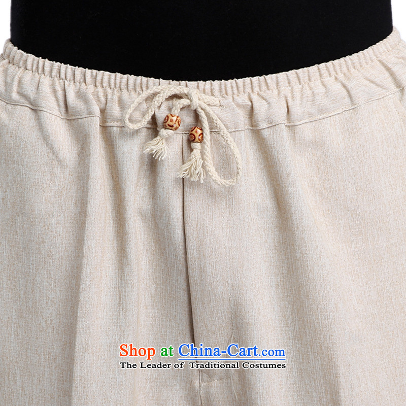 In accordance with the new fuser men Tang pants elastic waist pure color tie band father replacing Tang pants WNS/2505# -5# XL, in accordance with the fuser has been pressed shopping on the Internet