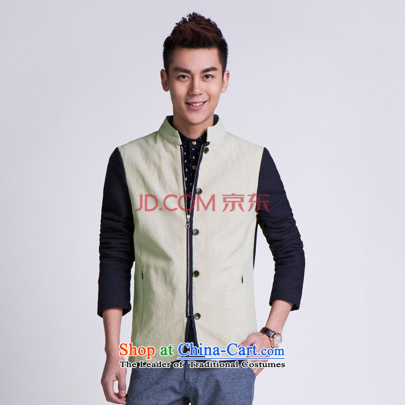 【 WOLFLAG Health 2015 spring of leisure as Korean fashion Sau San collar jacket Tang Jacket Card M(165),WOLFLAG AB-5320H+_ men and its shopping on the Internet has been pressed.