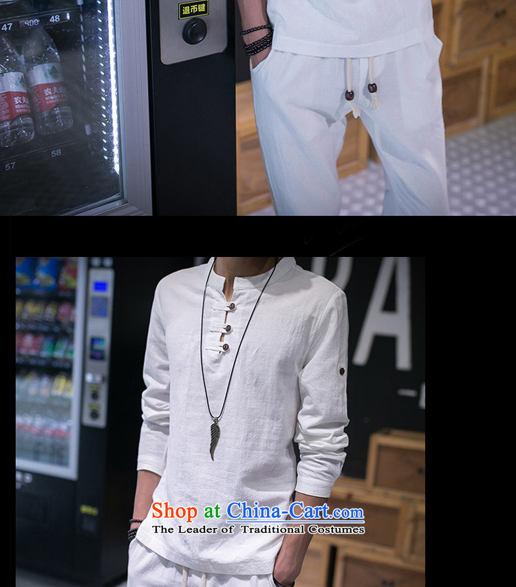 Eslite autumn linen shirt, male, linen collar cotton linen long-sleeved shirt leisure pure color kit 8032 White XL Photo, prices, brand platters! The elections are supplied in the national character of distribution, so action, buy now enjoy more preferential! As soon as possible.
