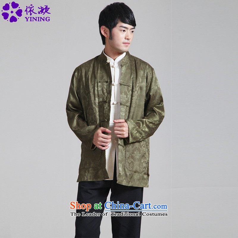 In accordance with the new fuser men of ethnic improved Tang dynasty cheongsam collar jacquard post's jacket costumes TangWNS_0937_ -1_ L