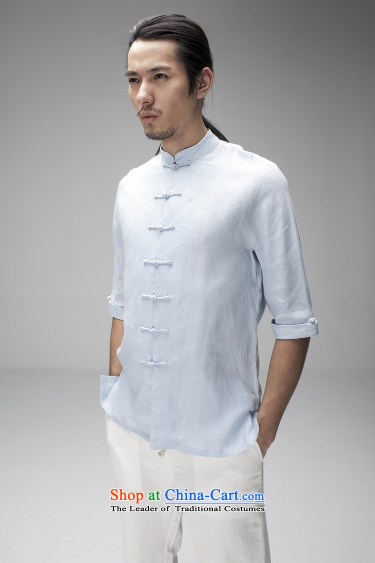 Hee-Snapshot Loaded male summer Tang Lung short-sleeved Chinese shirt collar plain linen china wind men wearing black comedies men s picture, prices, brand platters! The elections are supplied in the national character of distribution, so action, buy now enjoy more preferential! As soon as possible.