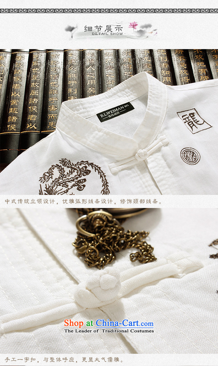 The Lhoba nationality Wei Overgrown Tomb summer post new men's short-sleeved in Tang Dynasty Older ethnic men wear shirts father white shirt 185 pictures, prices, brand platters! The elections are supplied in the national character of distribution, so action, buy now enjoy more preferential! As soon as possible.