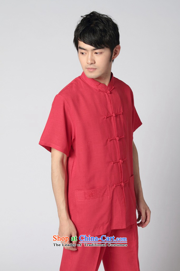 In accordance with the new fuser men of nostalgia for the improvement of the day-to-day Chinese tunic pure color collar single row detained father replacing Tang dynasty short-sleeved T-shirt WNS/2350# -11# 3XL shirt pictures, prices, brand platters! The elections are supplied in the national character of distribution, so action, buy now enjoy more preferential! As soon as possible.