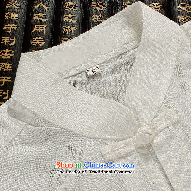 The Lhoba nationality Wei Mephidross UNPROFOR men Tang Dynasty Package summer linen tunic men short-sleeved breathability and comfort casual father blouses pants white 175 warranty (B.L.WEIMAN Verisign Mephidross Lhoba nationality) , , , shopping on the I