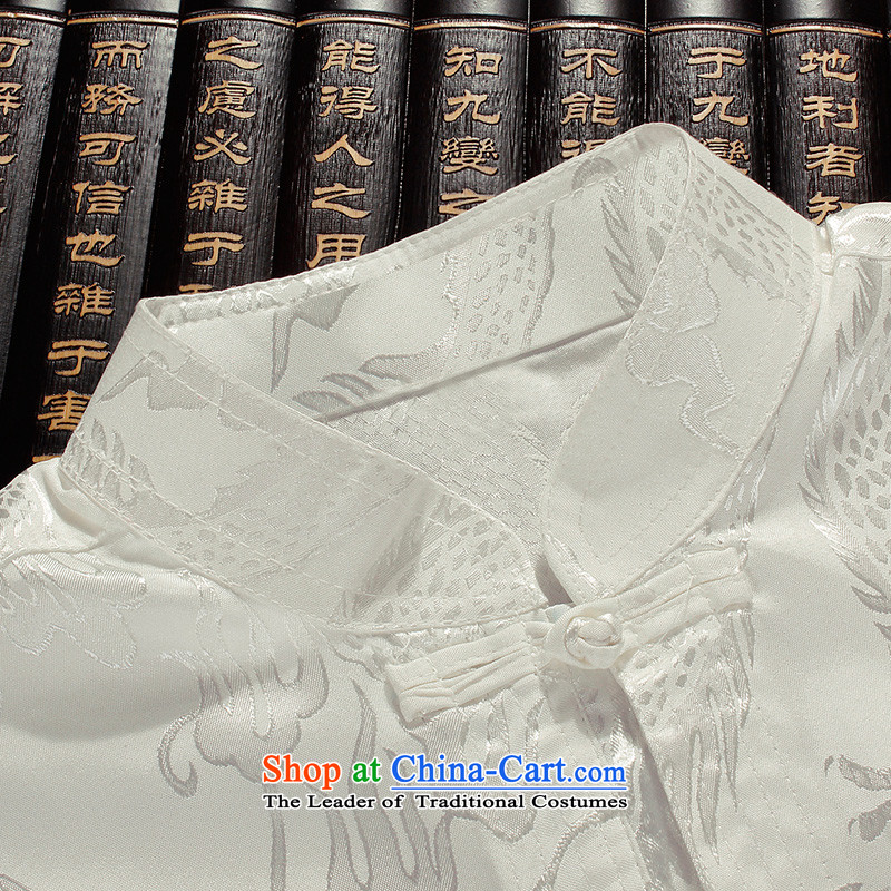 The Lhoba nationality Wei Overgrown Tomb in warranty older short-sleeved Tang dynasty male summer Kam thick China wind Tai Lung Men's Shirt father boxed genuine product warranty, Judy Wai 175 White Golden Harvest (B.L.WEIMAN) , , , shopping on the Interne