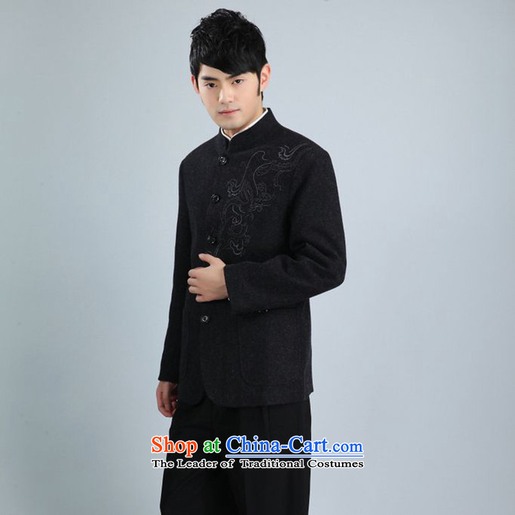 In accordance with the new stylish spring and autumn gel Men's Mock-Neck Chinese tunic suit dad single row clip loaded Tang jackets WNS/2353# -1# XL Photo, prices, brand platters! The elections are supplied in the national character of distribution, so action, buy now enjoy more preferential! As soon as possible.