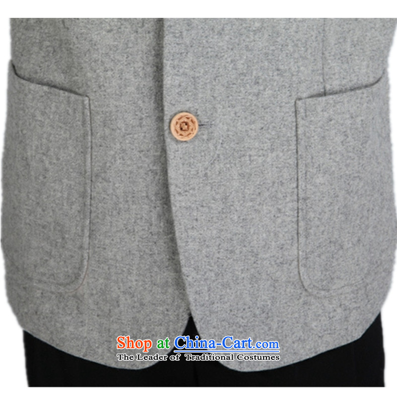 In accordance with the new stylish spring and autumn gel Men's Mock-Neck Chinese tunic suit dad single row clip loaded Tang jackets WNS/2353# -1# XL, in accordance with the fuser has been pressed shopping on the Internet