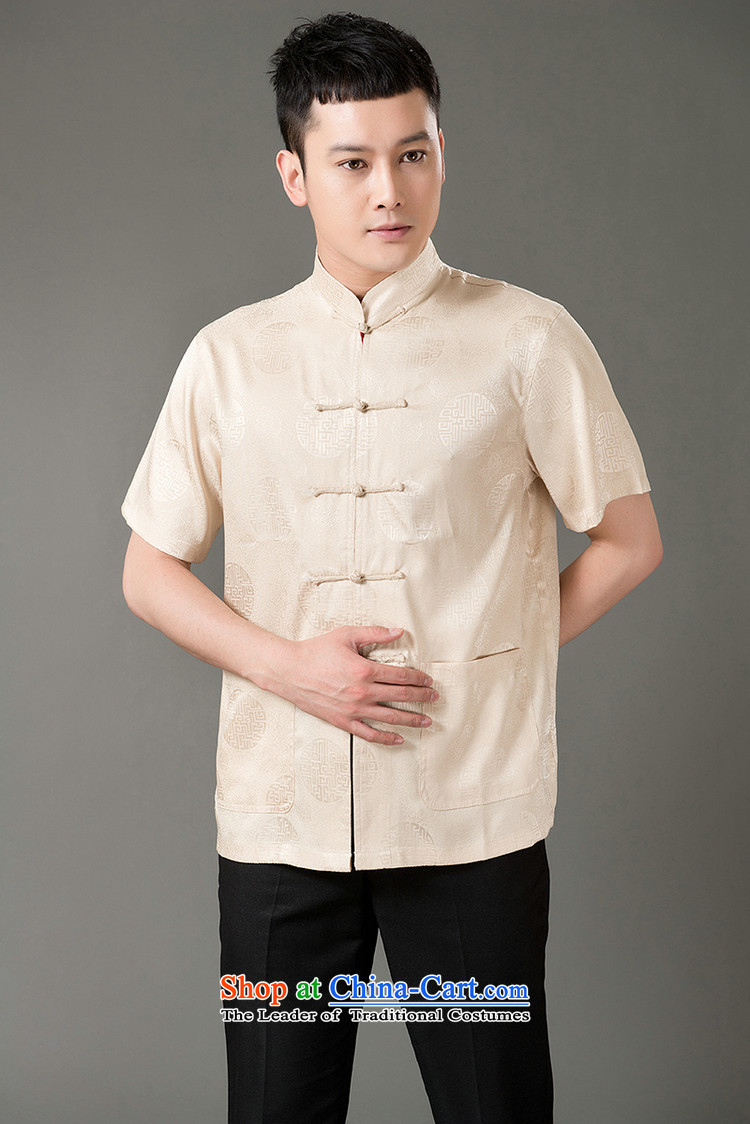 Boris poem federation short-sleeved Tang dynasty in Tang Dynasty elderly men by 2015 summer, emulation silk Tang blouses manually disc detained national costumes Chinese Tang dynasty white collar L/170 picture, prices, brand platters! The elections are supplied in the national character of distribution, so action, buy now enjoy more preferential! As soon as possible.