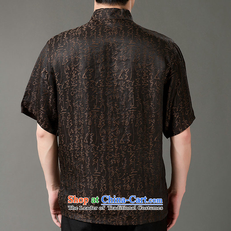 Boris poem federation short-sleeved Tang dynasty in the cloud of incense yarn men older Tang dynasty 2015 summer, silk Tang hand-held national costumes Chinese Tang dynasty collar M/165, Lady Pao Federation deep poetry (lianbangbos) , , , shopping on the